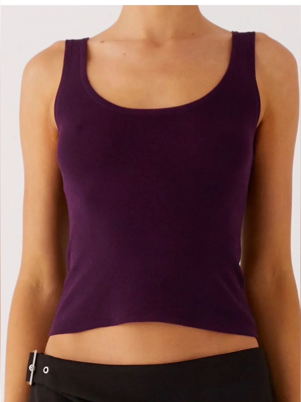 Peppermayo No Signal Knit Tank Top in Plum | S/M